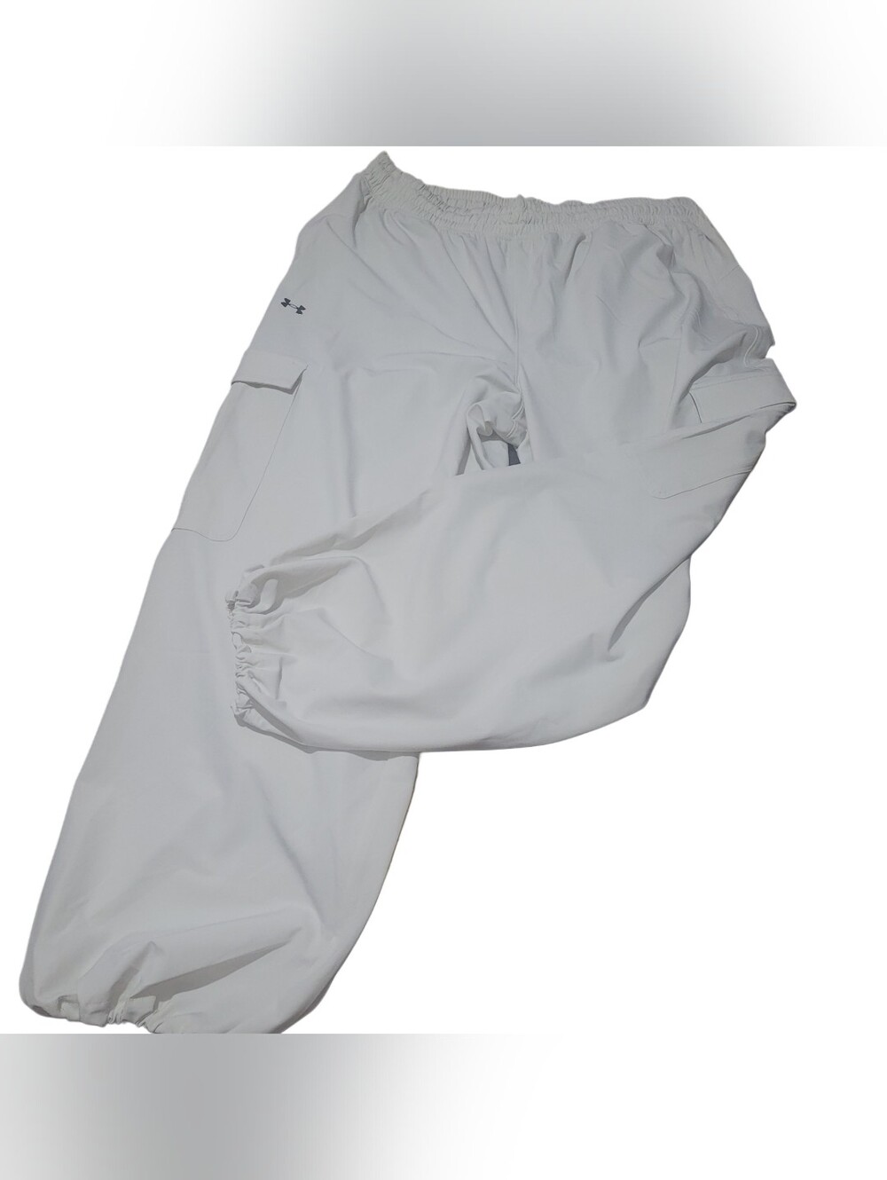 Under Armour White Men's Cargo Jogger Style Track Pants Size XL